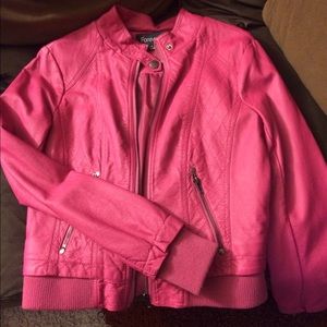Pink Leather Jacket