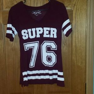 Super 76 burgandy shirt