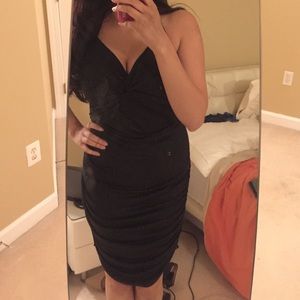 bebe Sheen Animal Print Midi Dress from