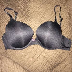 Xhilaration Black Bra W/ Pink Bow