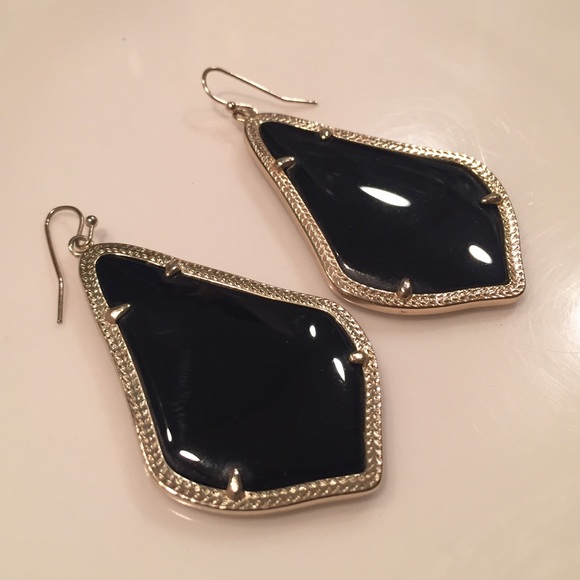 Kendra Scott Alexandra Earrings Black/Gold