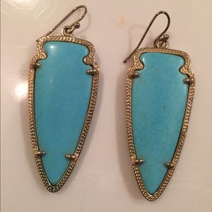 Kendra Scott Skylar Earrings Turquoise/Gold