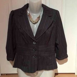 Black and blue blazer jacket. Medium