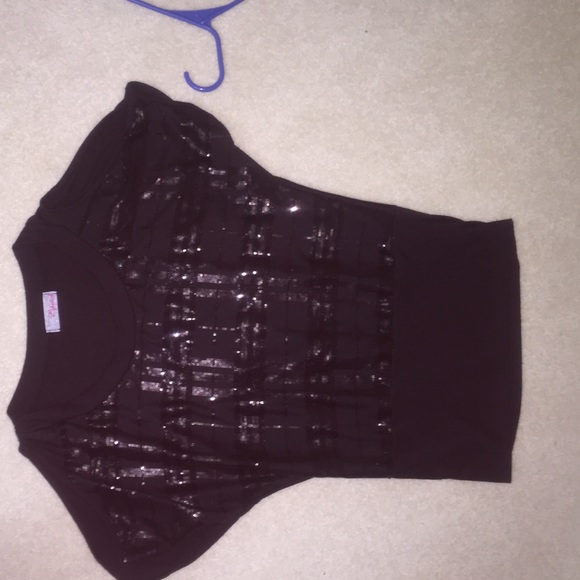 Black sequin shirt