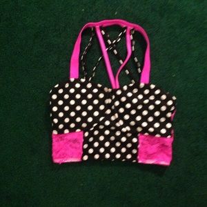 polka dot bra top