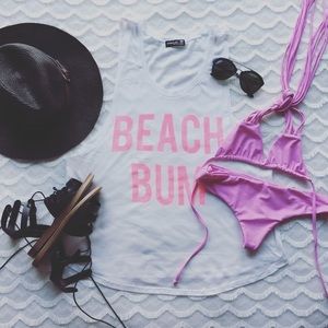 Beach bum tank top