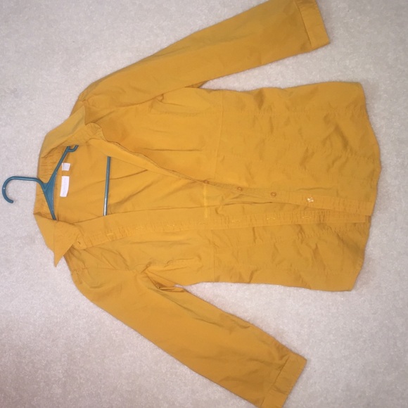 Golden Mustard 3/4 sleeve button down