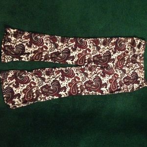 paisley patterned pants