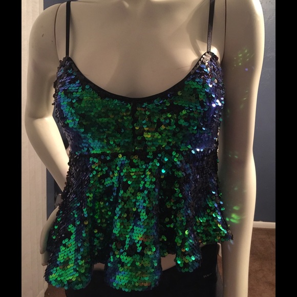 Guess (XS) Cami Top Sequin Club XS Extra Small!