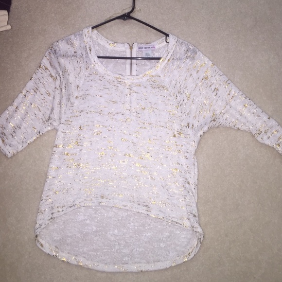 Cream shirt with golden specks