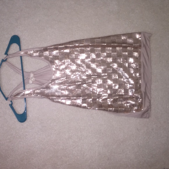 Rose Golden Sequin Shirt