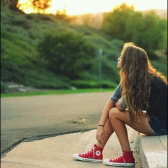 Red converse