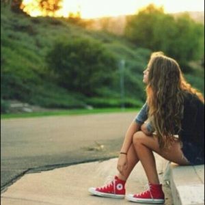 Red converse