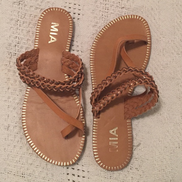 Mia Strappy cognac sandals - Picture 2 of 2