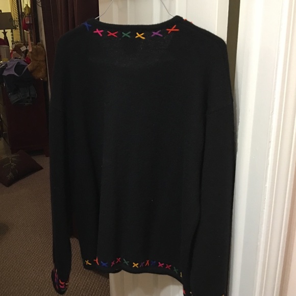 Beautiful black sweater jacket XL