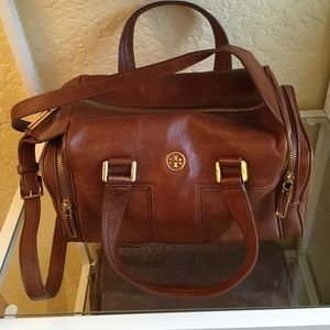 TORY BURCH Brown and gold purse
