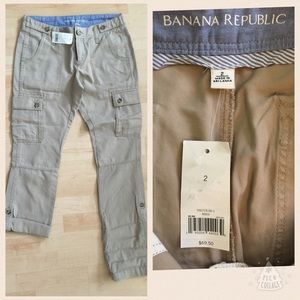 Banana Republic khaki cargo pants