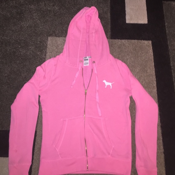 PINK Victoria's Secret Tops - VS Pink Zip Up Hoodie