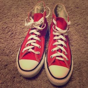 Red converse very clean shoes and in awesome shape