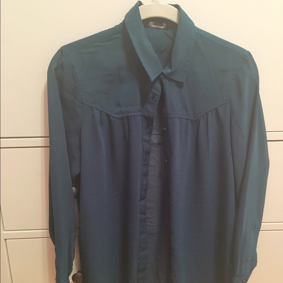 shear, long sleeve button down