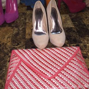 Tan pumps & purse Bundle