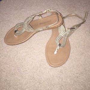 Gold sandals