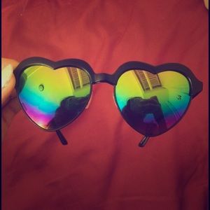 Heart shaped sunglasses