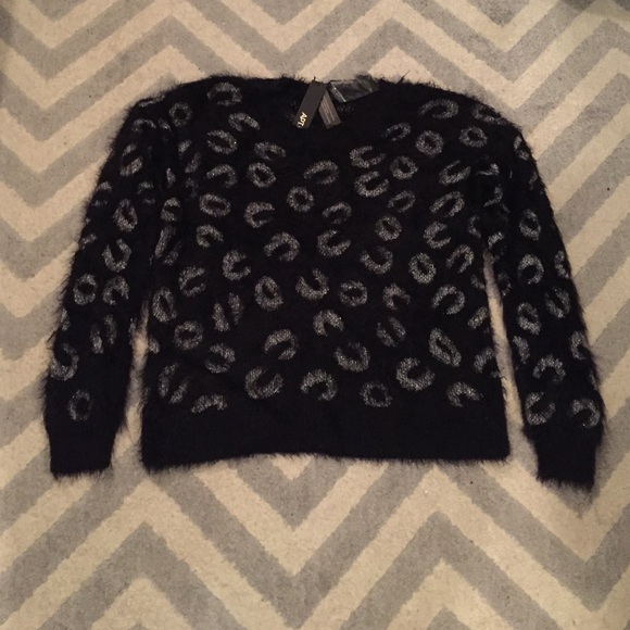 Black sweater with silver detail