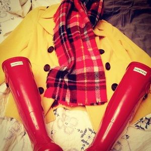 Adorable yellow pea coat