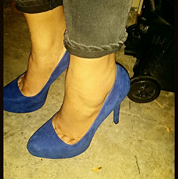Cobalt Blue Suede Pumps