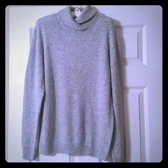 Roll neck sweater - Heather Grey