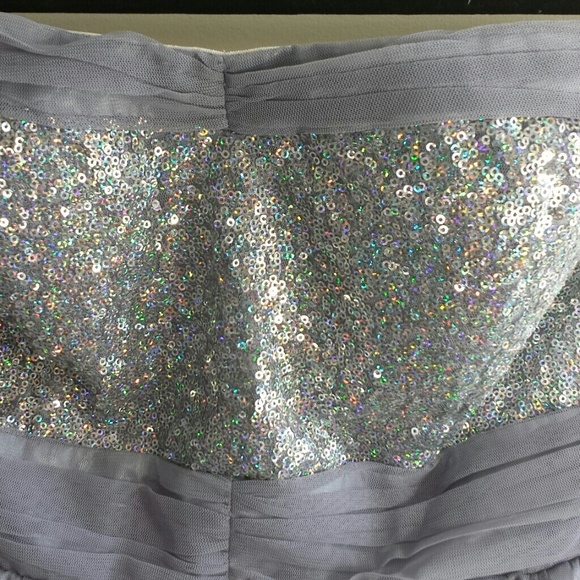 NWOT Purple Sequin Trim Prom Dress - Picture 4 of 4