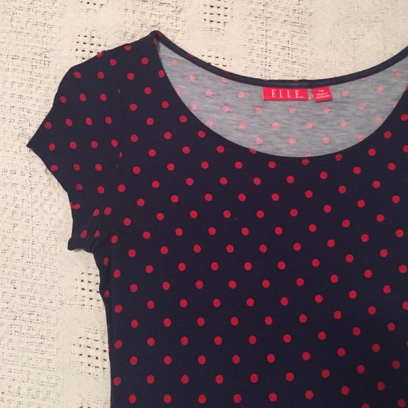 Polka Dot Peplum shirt - Picture 2 of 2