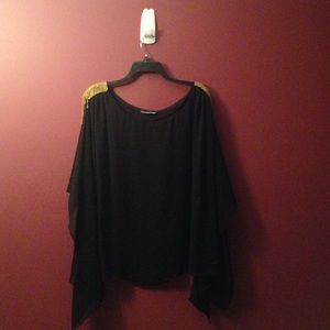 Black Shirt w/ gold epaulets