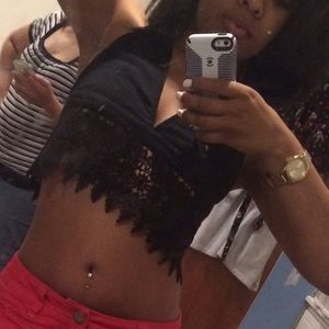 Lace crop top
