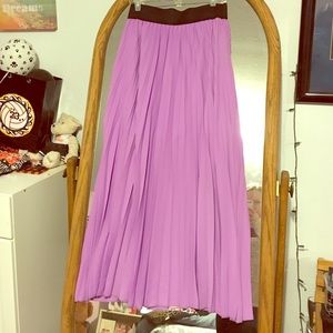 Long purple skirt