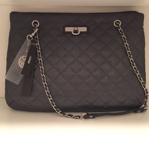 NWT DKNY Black Quilted Purse
