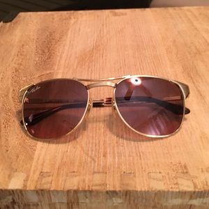 Gold rimmed Ray Bans