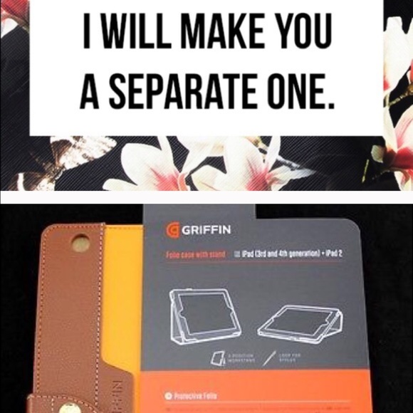 Orange & Brown iPad tablet case