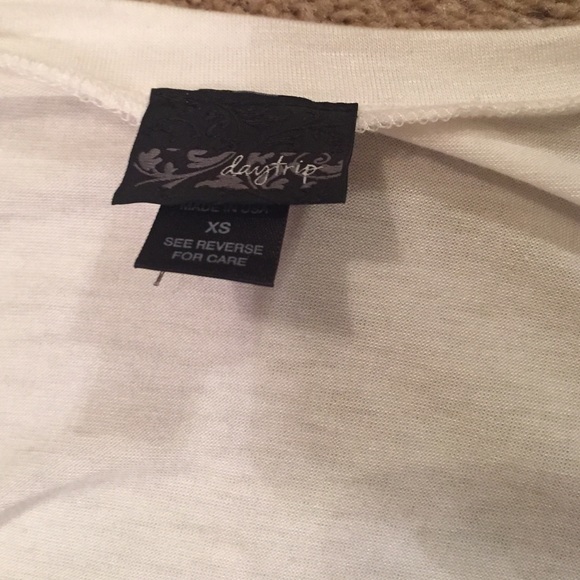 Daytrip White Open Back Blouse - Picture 3 of 4