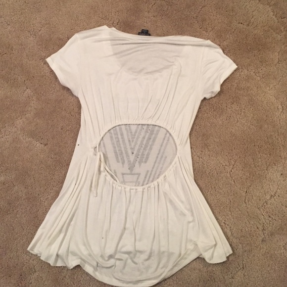 Daytrip White Open Back Blouse - Picture 4 of 4