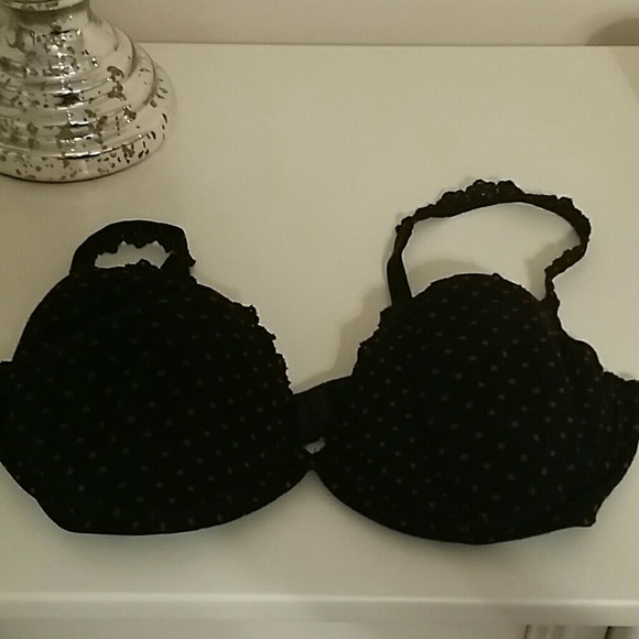 Cosa Bella black bra with red polka dots size 5
