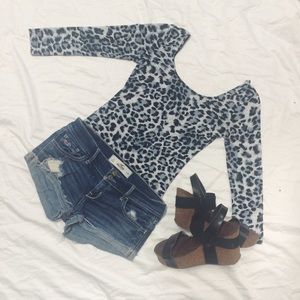 Hollister Denim Short Shorts