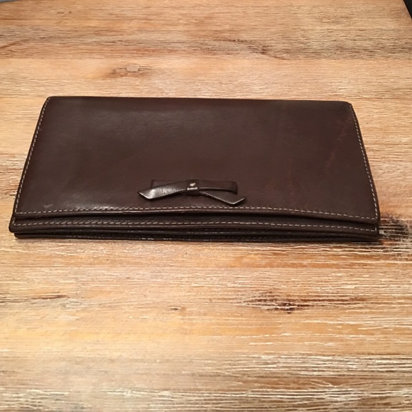 J. Crew chocolate brown wallet!