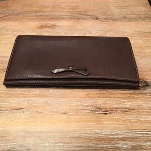 J. Crew chocolate brown wallet!