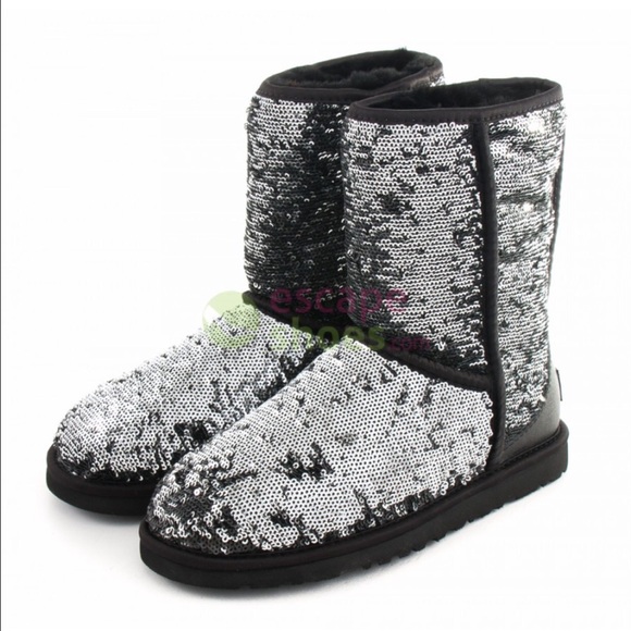 Silver Uggs Size 5
