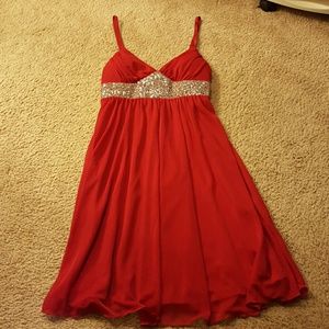 Spaghetti strap red dress. NWOT.