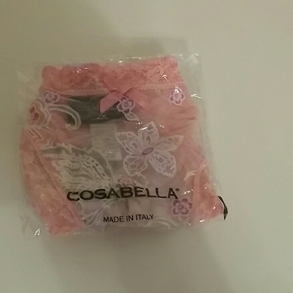 Cosabella multi color lace thong underwear NWT
