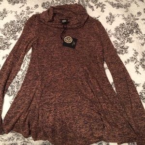 Bobeau petite scoop turtle neck