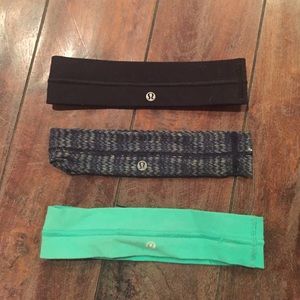 bundle of 3 lululemon headbands